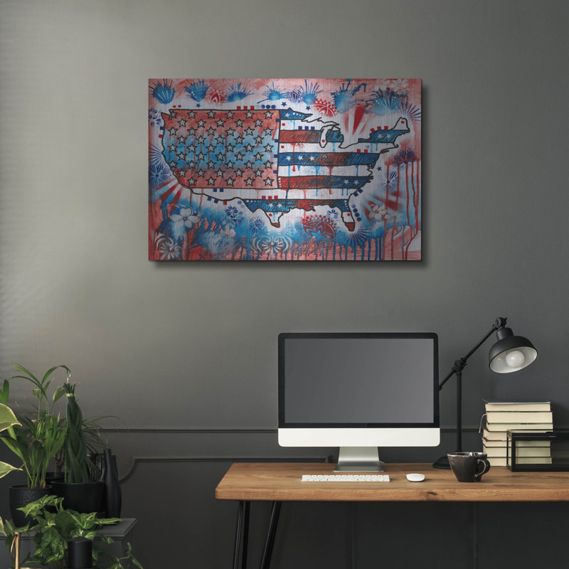 «America United» par Dean Russo, H 24 po x l 36 po