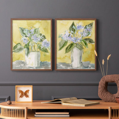 «Lilac Dreams I», reproduction encadrée de qualité supérieure - prête à être accrochée - aucun clou requis - aucun clou requis