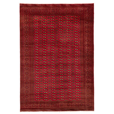 Tapis rouge Teimani 6 pi 7 po x 9 pi 6 po