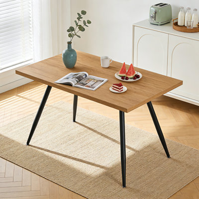 Metal Base Dining Table