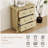 31.49" Wave Design 3-Drawer Nightstand