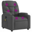 Fauteuil inclinable de massage en tissu vidaXL, dossier et repose-pieds réglables-97814390