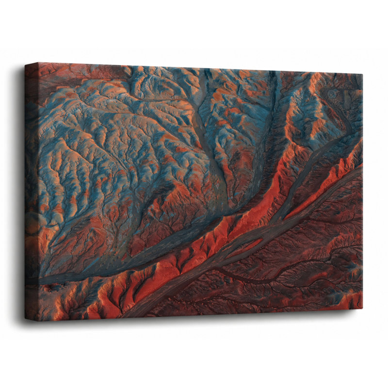 «Crimson Canyon», reproduction d'art sur toile tendue, 2418