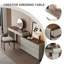Meuble-lavabo extensible 47,24 po gris