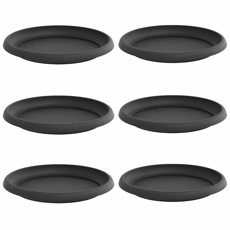 Plant Stand, 2.5cm H x 21.5cm W x 21.5cm D, Black