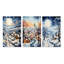 «Harmony Of Winter Village V», 3 pièces sur toile-253769060-253769066