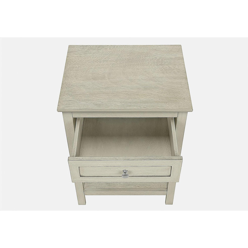 Table d'appoint décorative, table d'appoint, table de bout, double couche, chambre à coucher, table de chevet, lampe de table, tiroir de rangement, placage, transitionnel