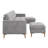 110" L-Shape Convertible Sectional Sofa Couch With Movable Ottoman, Convenient Storage Pockets, Velvet Upholstery Sofa-1248554585