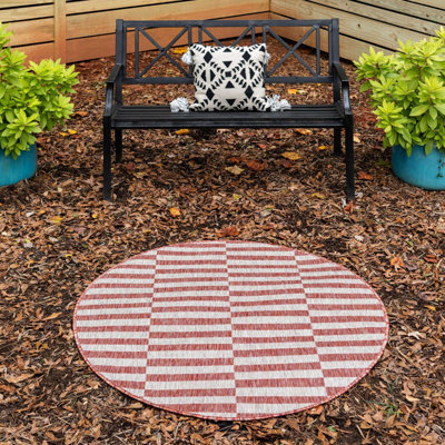 Outdoor Glimmer Area Rug Rose Color