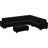Shavera 7 - Piece Velvet Upholstered Sectional Sofa Large L shaped Livingroom Couch with Storage Ottoman-194781880