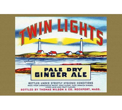 Twin Lights Pale Dry Ginger Ale' Vintage Advertisement -  Buyenlarge, 0-587-33436-3C2436