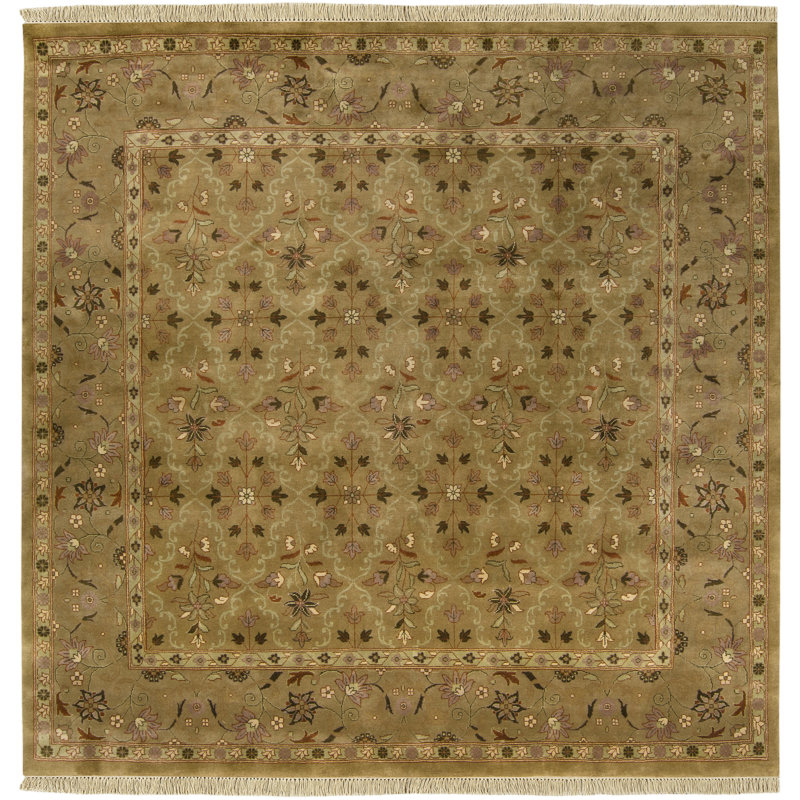 Barlett Wool Oriental Indoor Rug, Round 8'