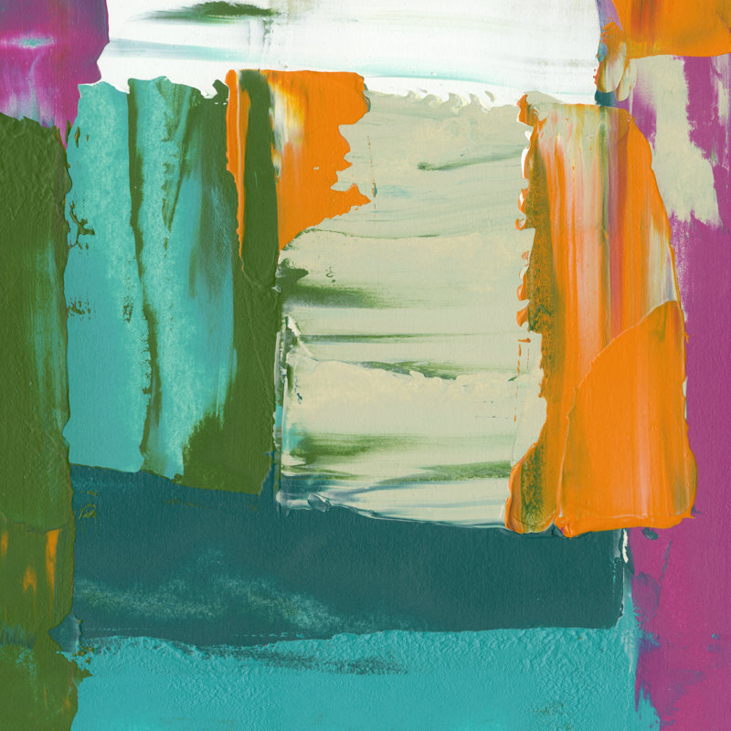 Neon City I by Jennifer Goldberger - Wrapped Canvas Art Print, 76cm H x 76cm W