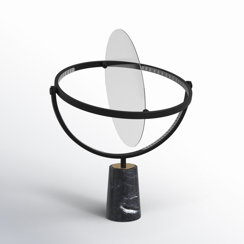 Lampe de table noire 24,75 "Catalena