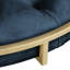 Repose-pieds rond en velours 38 po Simmerman-2007602343
