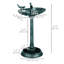Bain d'oiseaux avec piédestal, bol à bain d'oiseaux pour le jardin, vert bronze-94951114