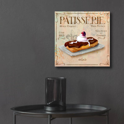  'Patisserie 3' by Fiona Stokes-Gilbert Acrylic Glass Wall Art, 12" x 12"