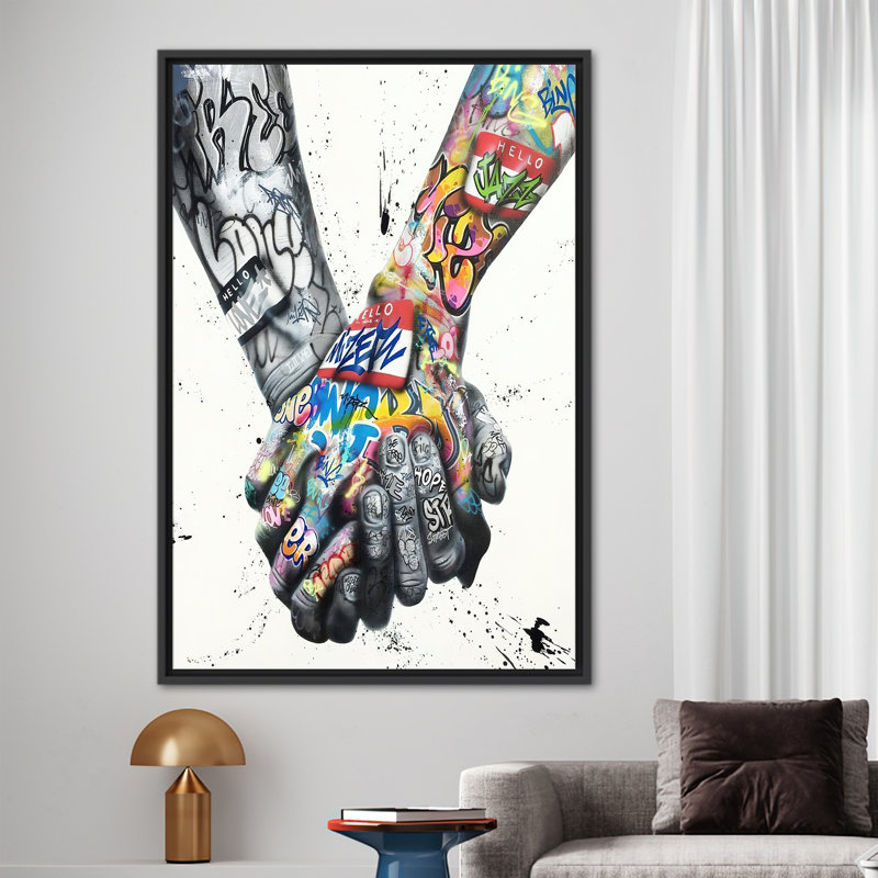 Print on Canvas, Black, 30 cm H x 20 cm W, Framed Print without Mat