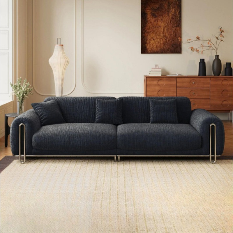 Canapé Creative Creative, H 31,5 po x l 102,36 po x P 39,37 po, Gris foncé