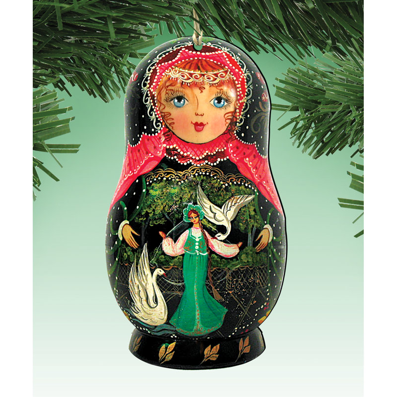 Tidaholm 5.5'' Wood Hanging Figurine Ornament