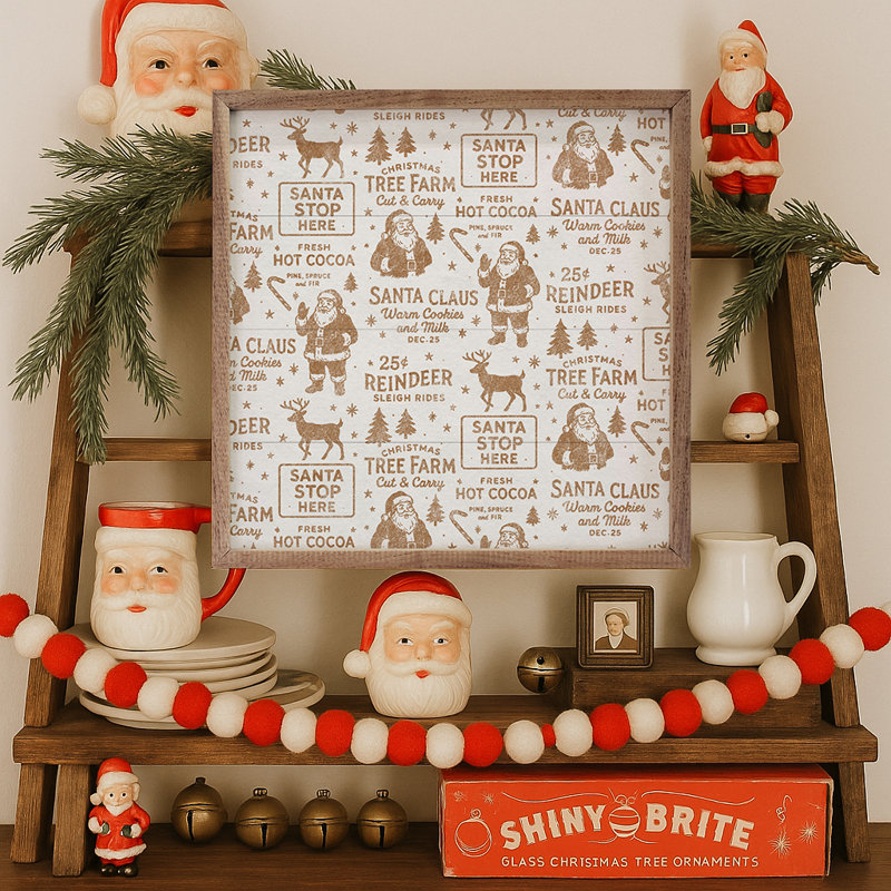 Motif de Noël blanc, Doré