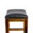 Saddle Bar Stool - Black Croc