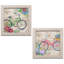 «Bicyle Décor Bike and Hydrangea Floral» par Paul Brent - ensemble de 2 impressions-30050660-30050666