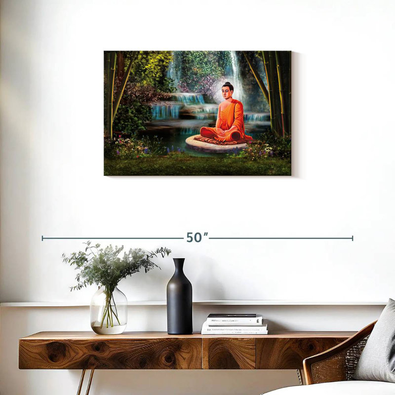 Leisha Hanuman In Meditation, 20" H x 30" W