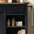 53.9-Inch Farmhouse Style Kitchen Island With Double Sliding Barn Doors, Folding Tabletop With Socket, Spice Rack, 5 Wheels, Suitable For Home Kitchens And Dining Rooms, Black-680575370