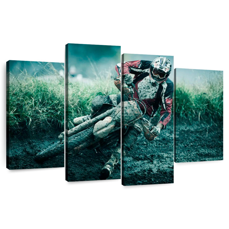Sireci Drifting Dirt Bike, 22" H x 36" W