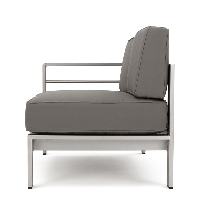 Canapé modulaire d'extérieur en aluminium pour patio