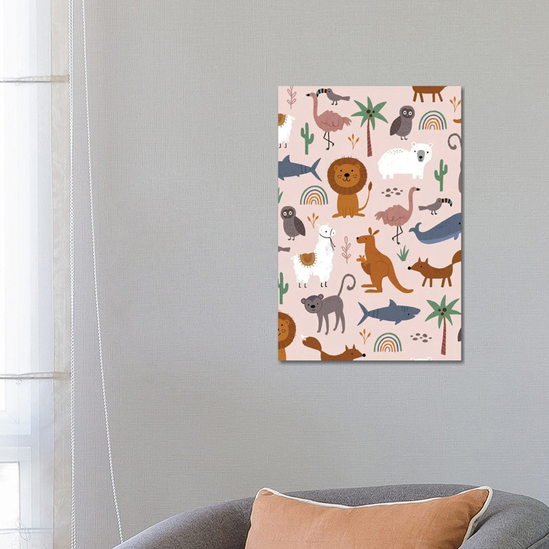 Baby Animal Menagerie II by Nina Seven - Wrapped Canvas Print, 66.04 cm H x 45.72 cm W x 1.91 cm D