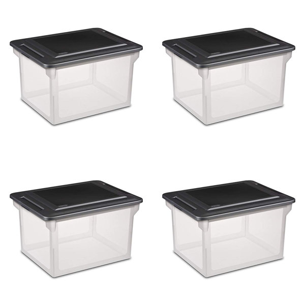 Sterilite 1868 File Box Black 18689004, 55% OFF