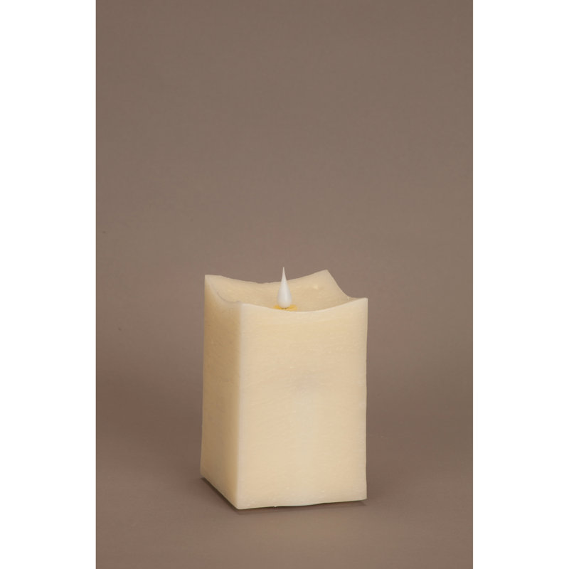 Flameless Pillar Candle, 6" H