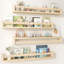 Nursery Book Shelves Set of 4, 81 cm Solid Wood Wall Book Shelves