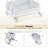 Utility Trolley with Wheels and Drawer, Stylist Rolling Storage Cart-108806123