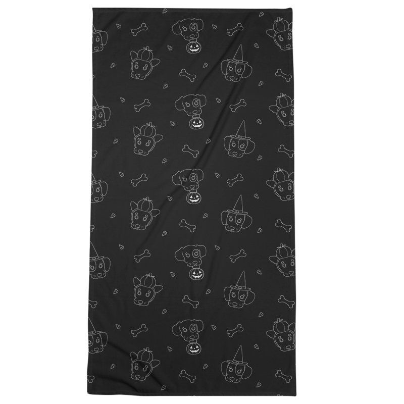 Bath Towel, Black, Poly/Cotton