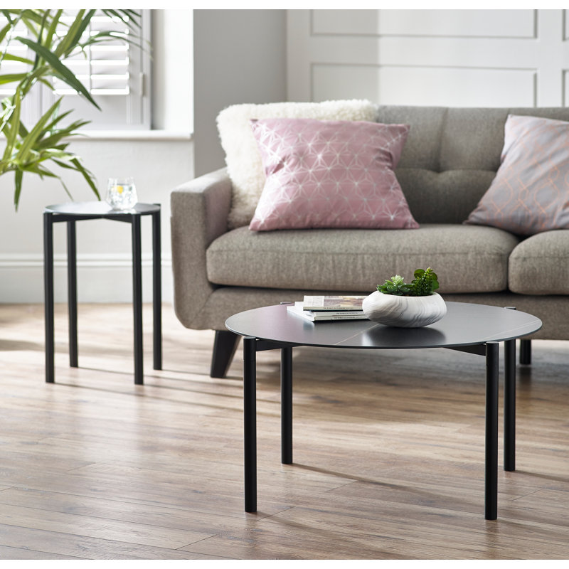 Helene Four Leg Coffee Table, Black