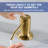 Single Handle 360° Pull Down Sprayer Kitchen Faucet With Soap Dispenser In Brushed Gold