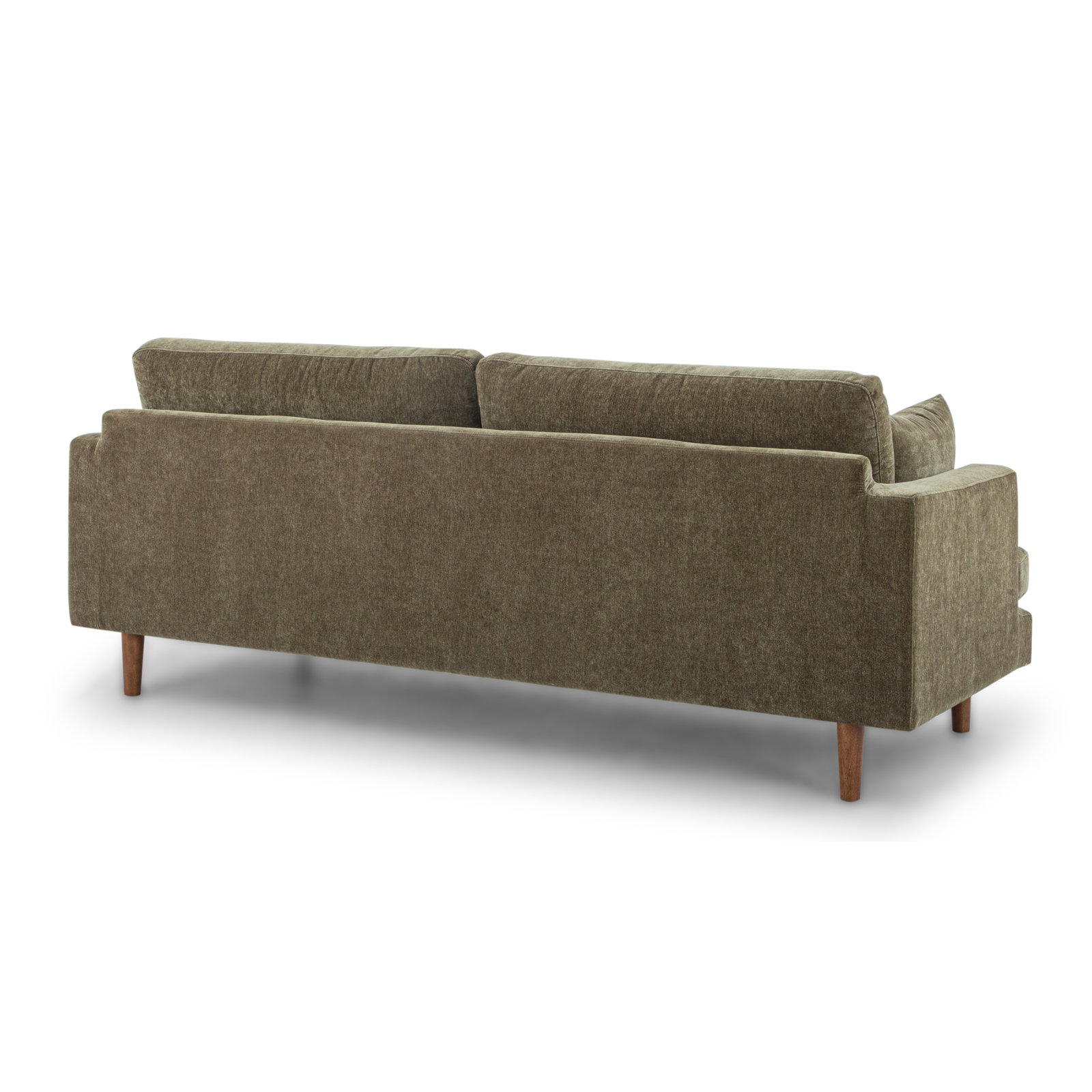 Laguna 83" Upholstered Sofa, Olive Green Performance Chenille