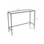 100cm Glass Top Console Table-97927196