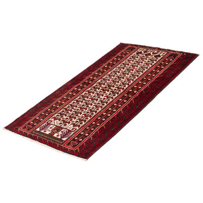 One-of-a-Kind 3'5" X 6'1" 1990s Wool Area Rug in