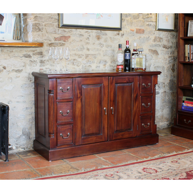 Anshum 125cm Solid Wood Sideboard