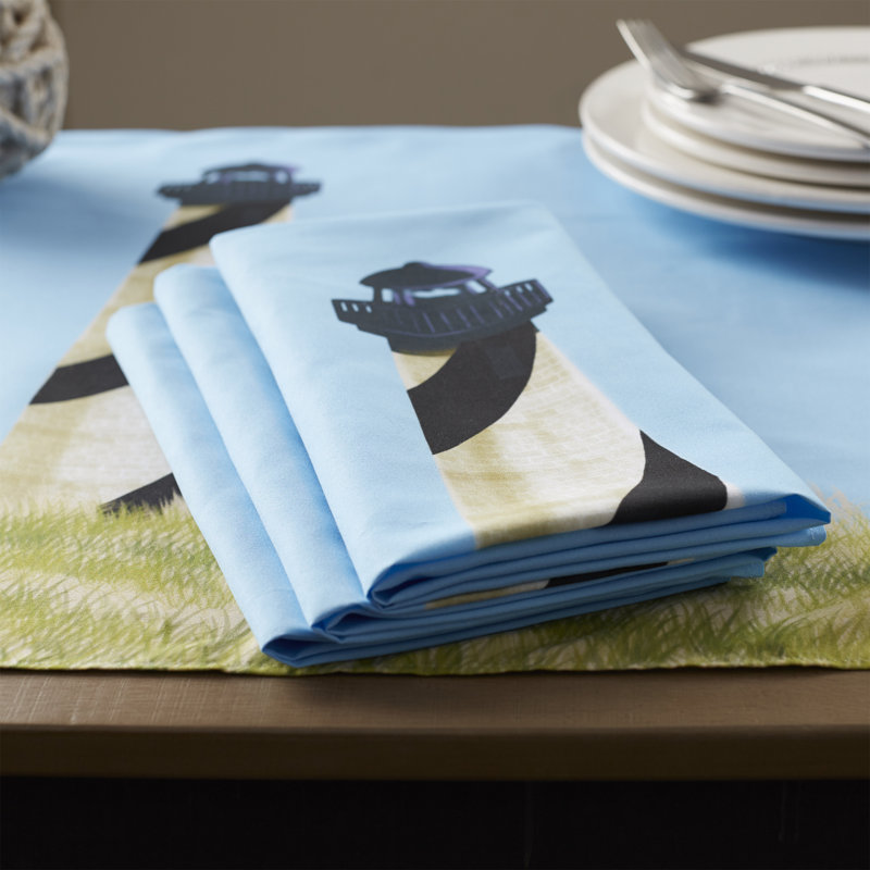 Hancock Polyester Geometric Square Napkin