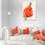 Coussin lombaire à motif floral rose