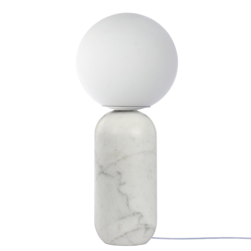 Lampe de table 1 lumière Sieger - Finition blanche