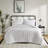 Full/queen Comforter With 2 Shams - White, , Cozy And 3 Piece 350gsm Fill, Easy To Clean