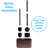 Blue Donuts Metal Toilet Brush Set-94453073