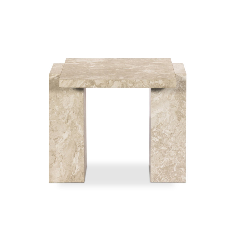 Romano Marble End Table, Lunar Marble