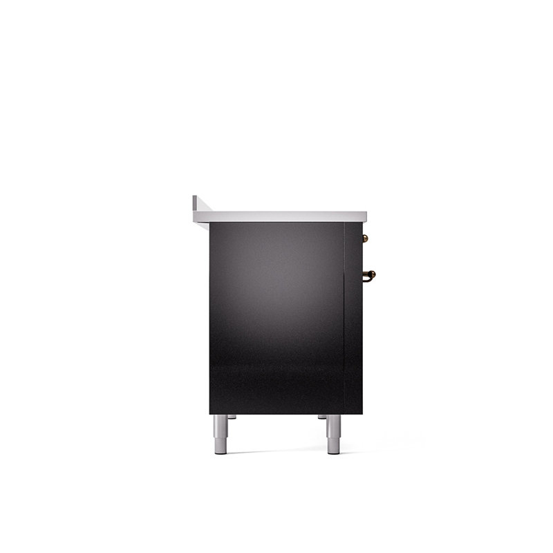 ILVE Nostalgie II 48 in Induction Range, Glossy Black/Bronze